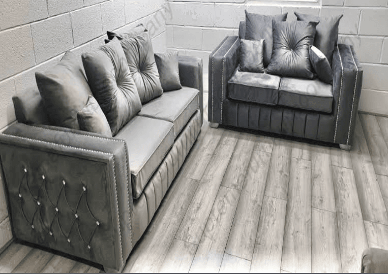 Diamontee Sofa UK - Side view of premium sofas from Newcastle Beds UK